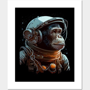 Astronaut Monkey Posters and Art